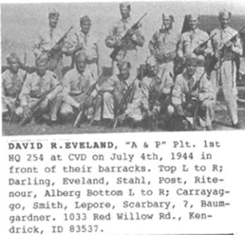 A&P Hq 1st Bn 254th Inf