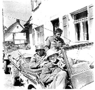 Radio jeep and crew Hq Co 254th Infantry