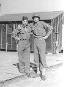 Shorty Myers and friend Hq Co 2d Bn 253d Inf Camp Van Dorn