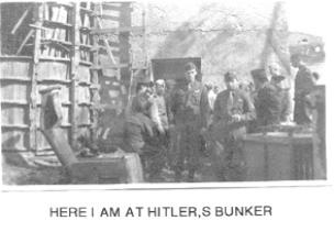 Shorty Myers at Hitler's Bunker in Berlin