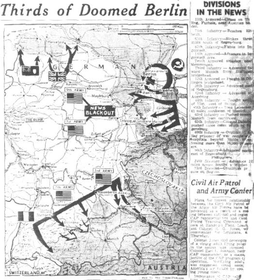News Article- Last days of WWII in Europe