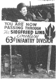 Marlene Dietrich at Siegried Line Mar 45