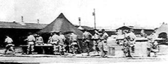 Mess Tent in Company area I/253d Inf Regt Cp Van Dorn, MS 1944