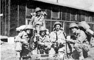 Soldiers from A/254th Inf Regt at Camp Van Dorn MS 1944