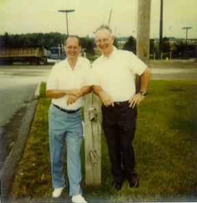 Cpl Wise and Cpl Ziemke, D/254th Mini Reunion , Slippery Rock, PA 1991