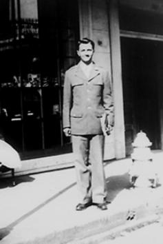 Pfc George F. Marra in New Orleans French Quarter Dec 1943