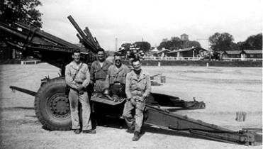 Members B/718th FA Bn Cp Van Dorn, MS 1944