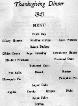 Part II, Thanksgiving Menu, B/718th FA Bn Cp Van Dorn, MS 1943