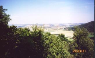 View of battle fields near the Kocher and Jagst River