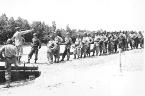 C/263d Engr Bn bridge builders at pontoon bridge