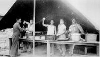 Sgt Thorn (DOW) in Chow Line C/263d Engr