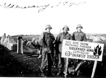 63d Recon Troop, Siegfried Line Mar 45 Germany