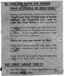 German Propaganda Leaflet