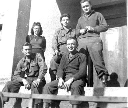 63d Band members, Sarreguemines France, 1945