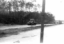 Tank on Autobahn Apr 45 Germany