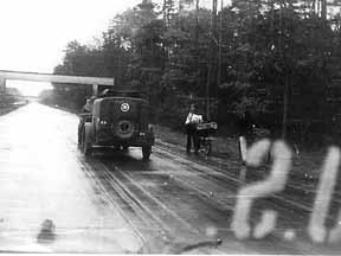 Hq Co 254th on the move, Mannheim, Germany 1945