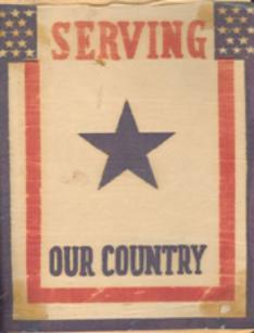 Window banner for folks at home WWII