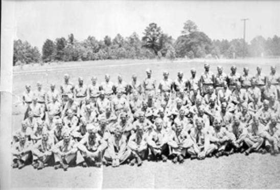 1st Company Replacement Training Group Cp Van Dorn MS 1944(left)