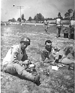 A/253d Inf on firing range, Cp Van Dorn MS 44