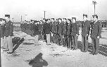 263d Engr Bn on review Camp Van Dorn MS 1944