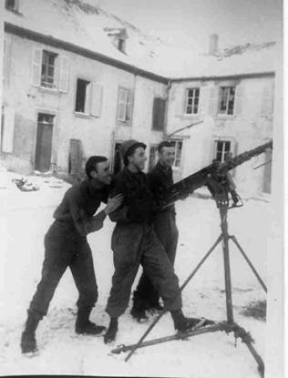 A&P Plat, Hq 1st Bn 253d Inf Neunkirsch les Sarreguemines France Jan 45