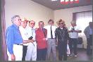 254th vets present donation to President of Cross of the Mill Association